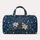 Botanical Cross and Blue Lilies for Peaceful Weekend Getaways and Garden Retreats Quilted Weekend Bag - 6