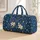 Botanical Cross and Blue Lilies for Peaceful Weekend Getaways and Garden Retreats Quilted Weekend Bag - 1