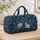 Botanical Cross and Blue Lilies for Peaceful Weekend Getaways and Garden Retreats Quilted Weekend Bag - 4