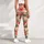 Blush Strawberry And Daisy Motifs For Yoga Pilates And Everyday Wear Leggings - 6