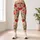 Blush Strawberry And Daisy Motifs For Yoga Pilates And Everyday Wear Leggings - 4