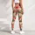 Blush Strawberry And Daisy Motifs For Yoga Pilates And Everyday Wear Leggings - 4