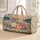 Blush Rose And Lavender Blooms For Serene Lakeside Sunrise Travel And Getaways Quilted Weekend Bag - 1