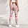 Coral And Charcoal Hearts For Yoga, Pilates, Commutes And Casual Days Leggings - 6