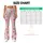 Coral And Charcoal Hearts For Yoga, Pilates, Commutes And Casual Days Leggings - 7