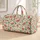 Watermelon and Sage Green Botanicals for Sunny Summer Getaways, Beach Days and Picnics Quilted Weekend Bag - 1