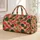 Peach Watermelon And Tropical Leaves For Sunny Orchard Getaways And Beach Escapes Quilted Weekend Bag - 1