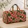 Peach Watermelon And Tropical Leaves For Sunny Orchard Getaways And Beach Escapes Quilted Weekend Bag - 4