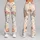 Pastel Planet and Crescent Moon Motifs for Yoga, Pilates and Relaxed Everyday Wear Leggings - 9
