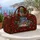 Snowy Cottage Wreath with Red Berries for Cozy Winter Holiday Cabin Getaways Quilted Weekend Bag - 5