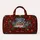 Snowy Cottage Wreath with Red Berries for Cozy Winter Holiday Cabin Getaways Quilted Weekend Bag - 6