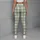 Sage Green Gingham Checks for Yoga Pilates and Everyday Casual Wear Leggings - 6