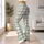 Sage Green Gingham Checks for Yoga Pilates and Everyday Casual Wear Leggings - 12