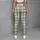 Sage Green Gingham Checks for Yoga Pilates and Everyday Casual Wear Leggings - 5