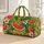 Golden Watermelon and Teal Palm Leaves for Sunny Summer Getaways and Beach Escapes Quilted Weekend Bag - 1