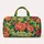 Lime Floral Waves With Coral Blooms for Lakeside Weekend Escapes and Getaways Quilted Weekend Bag - 6