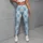 Soft Blue Heart Argyle Checks for Yoga, Pilates, and Everyday Activewear Looks Outdoors Leggings - 4
