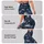 Navy And Ivory Starburst Motifs For Yoga, Pilates, Studio Days, And Everyday Errands Leggings - 8