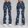 Navy And Ivory Starburst Motifs For Yoga, Pilates, Studio Days, And Everyday Errands Leggings - 9