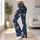 Navy And Ivory Starburst Motifs For Yoga, Pilates, Studio Days, And Everyday Errands Leggings - 12