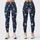 Navy And Ivory Starburst Motifs For Yoga, Pilates, Studio Days, And Everyday Errands Leggings - 1