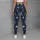 Navy And Ivory Starburst Motifs For Yoga, Pilates, Studio Days, And Everyday Errands Leggings - 5
