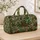 Sage Pine Holly and Candy Cane Christmas Motifs for Cozy Winter Holiday Travel Quilted Weekend Bag - 4