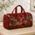Crowned Reindeer, Gifts and Snowy Fir Trees for Cozy Christmas Winter Getaways Quilted Weekend Bag - 4