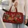 Crowned Reindeer, Gifts and Snowy Fir Trees for Cozy Christmas Winter Getaways Quilted Weekend Bag - 2