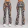 Navy And Tangerine Diamond Checks For Yoga, Pilates, Commuting And Everyday City Style Leggings - 9