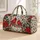 Winter Cardinals, Holly and Pinecones for Cozy Cabin Seasonal Holiday Travel Getaways Quilted Weekend Bag - 1