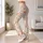 Peach Coral Ditsy Flowers for Yoga, Pilates and Everyday Spring Wear Leggings - 11