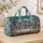 Icy Blue Christmas Village Snowfall for Festive Winter Getaways and Holiday Cheer Quilted Weekend Bag - 4