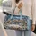 Icy Blue Christmas Village Snowfall for Festive Winter Getaways and Holiday Cheer Quilted Weekend Bag - 2