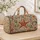 Rust Starfish and Seashells for Coastal Pier Days and Relaxed Weekend Beach Getaways Quilted Weekend Bag - 4