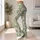 Daisy Flowers in Sage Green for Yoga, Pilates, Commutes, Weekend Errands and Everyday Wear Leggings - 12