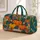 Bright Pumpkin Patch and Curled Vines for Cozy Autumn Getaways and Fall Travel Quilted Weekend Bag - 1
