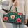 Teal Hibiscus And Coral Blooms For Sunny Poolside Escapes And Tropical Beach Getaways Quilted Weekend Bag - 2
