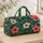 Teal Hibiscus And Coral Blooms For Sunny Poolside Escapes And Tropical Beach Getaways Quilted Weekend Bag - 4