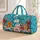 Aqua Snowman Gingerbread Cupcakes for Baby's First Christmas Holiday Celebration Quilted Weekend Bag - 1