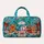 Aqua Snowman Gingerbread Cupcakes for Baby's First Christmas Holiday Celebration Quilted Weekend Bag - 6