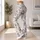 Ivory Daisy Trellis with Charcoal Blossoms for Yoga, Pilates and Everyday Casual Style Leggings - 12