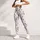 Ivory Daisy Trellis with Charcoal Blossoms for Yoga, Pilates and Everyday Casual Style Leggings - 5