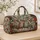 Colorful Owl Couple with Pinecones and Winter Florals for Cozy Nature-Loving Getaways Quilted Weekend Bag - 4