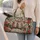 Colorful Owl Couple with Pinecones and Winter Florals for Cozy Nature-Loving Getaways Quilted Weekend Bag - 2