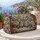 Colorful Owl Couple with Pinecones and Winter Florals for Cozy Nature-Loving Getaways Quilted Weekend Bag - 5