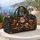 Santa Tailor Workshop Christmas Sewing Scene for Festive Holiday Travel and Craft Lovers Quilted Weekend Bag - 5