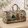 Geometric Santa and Nutcracker Christmas Scene for Festive Holiday Travel Quilted Weekend Bag - 4