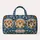 Corgi Portraits, Orange Butterflies and Daisies for Cheerful Weekend Getaways and Travel Quilted Weekend Bag - 6