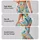 Teal Coral Yellow Abstract Shapes for Yoga Pilates and Bright Everyday Activewear Style Leggings - 2